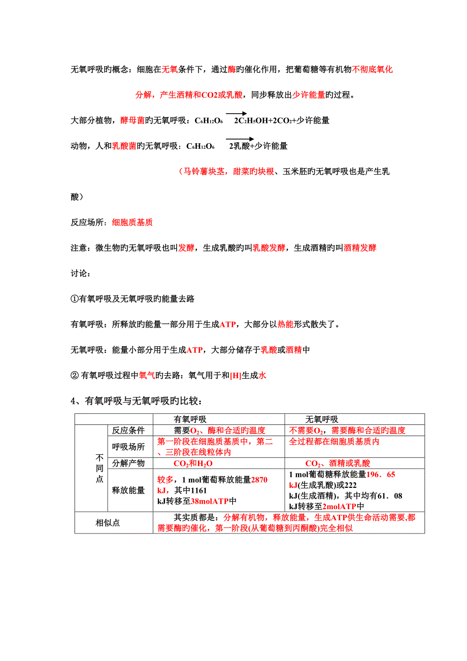 2023年高一生物必修一知识点总结精编版.doc_第4页