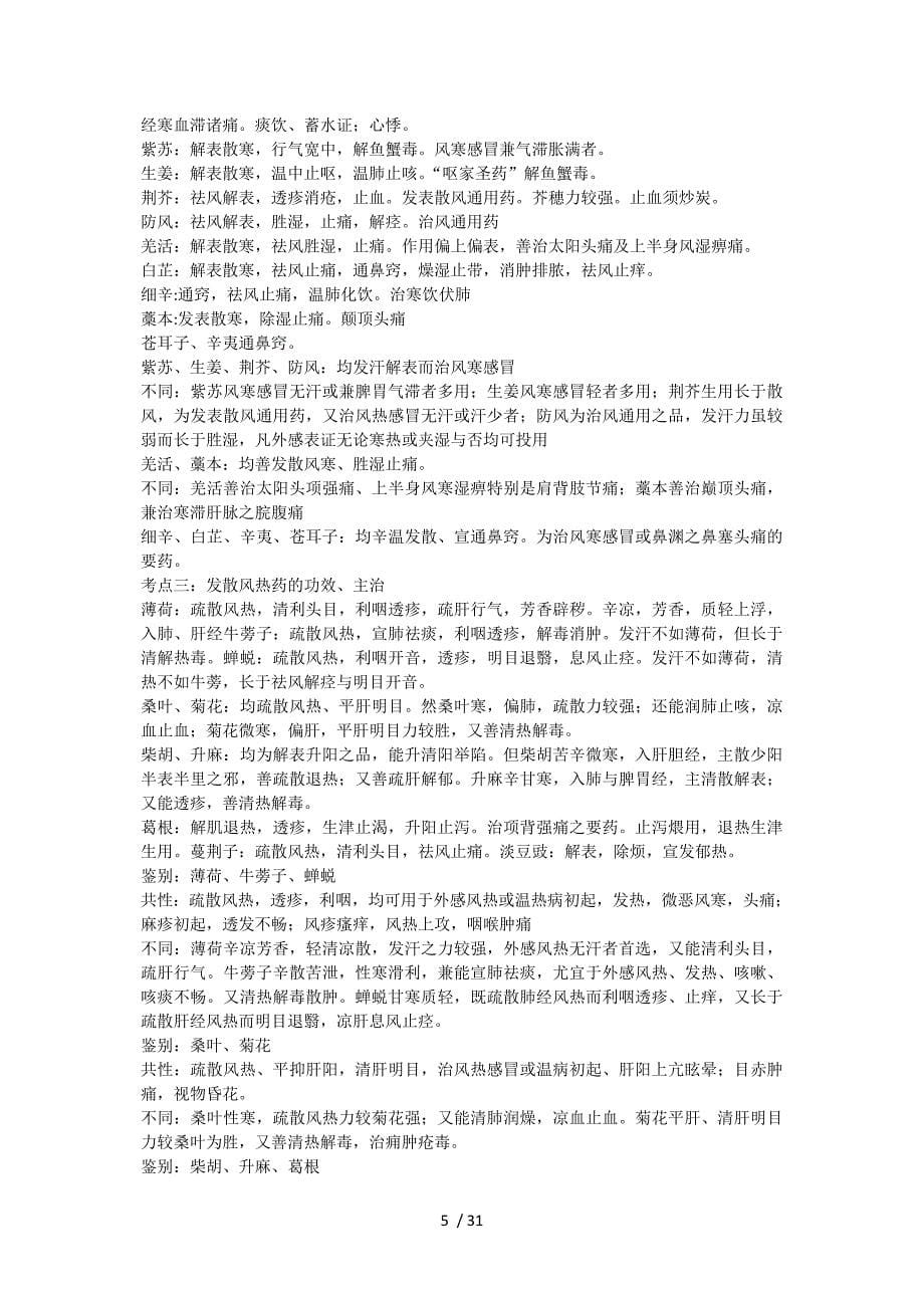 主管中药师中药重点_第5页