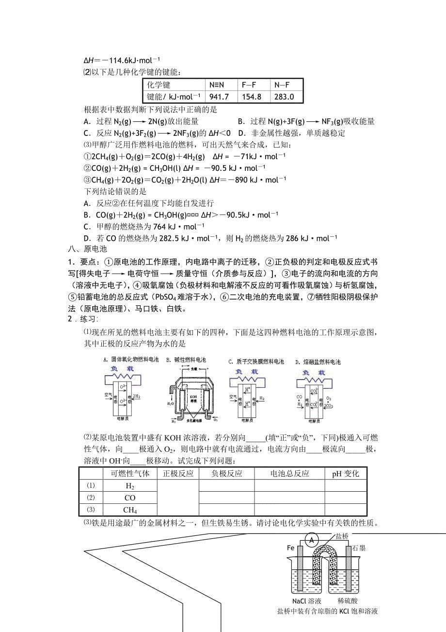 推荐启东中学高三考前辅导化学A讲义练习_第5页