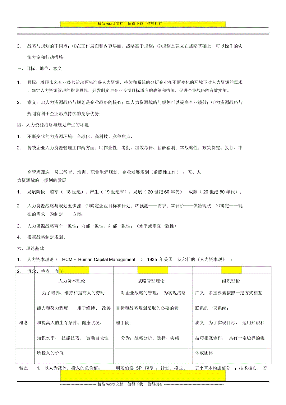 人力资源战略与规划(个人总结)_第2页