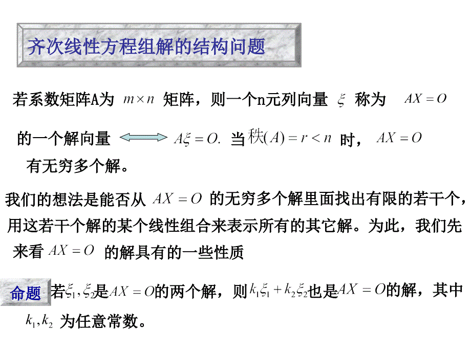 线性代数课件：4-4 线性方程组解的结构问题_第3页