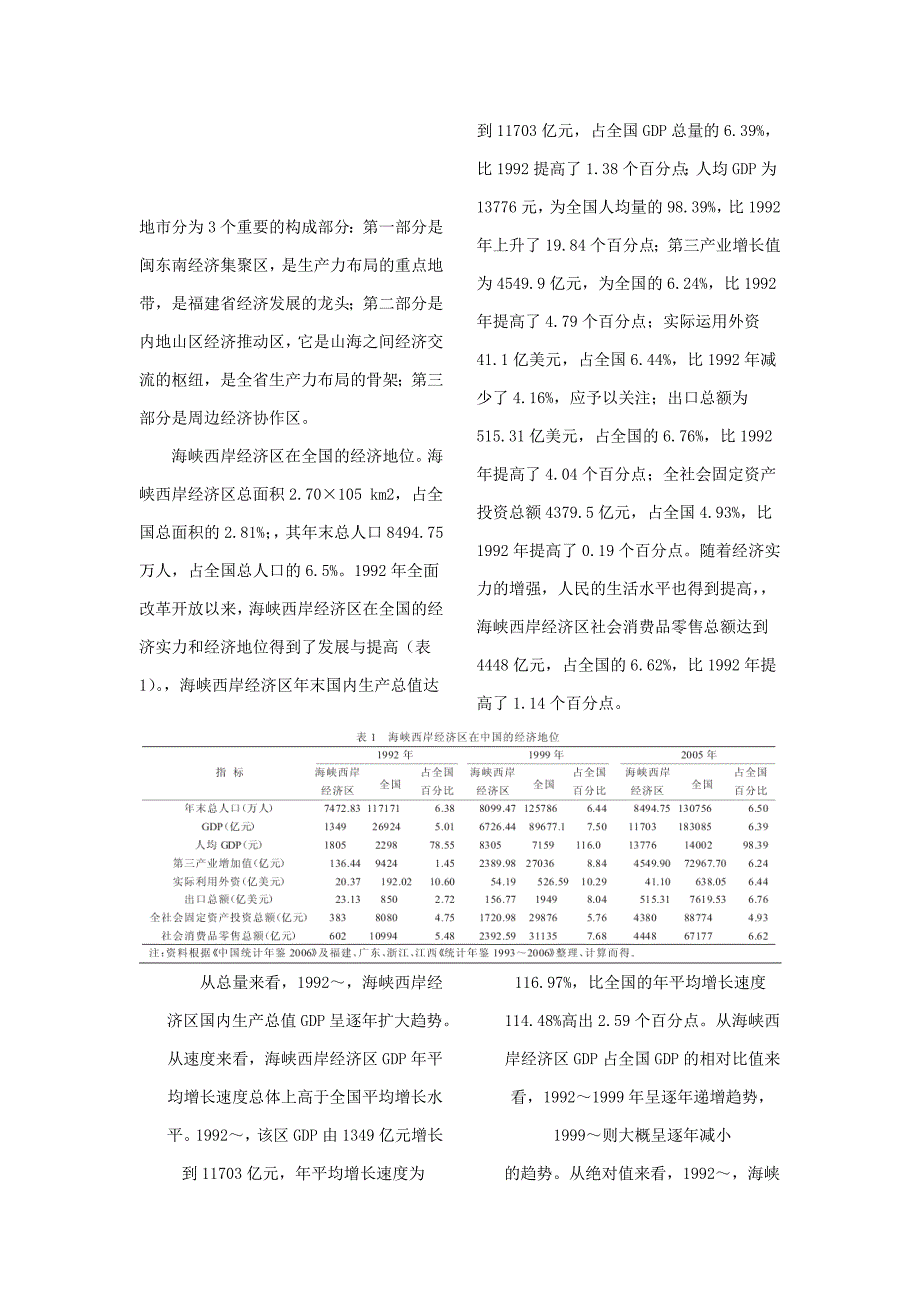 海峡西岸经济区建设的现状及发展趋势研究_第2页