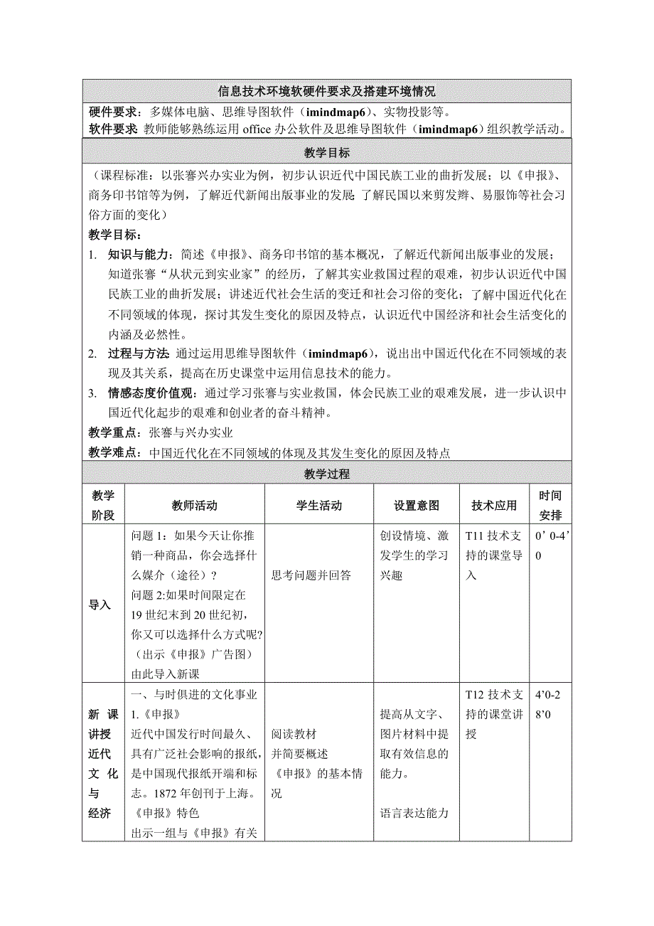 《近代经济与社会生活》教学设计_第2页