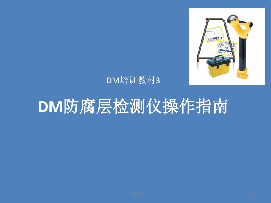 DM防腐层检测仪操作指南【专家学习】_第1页