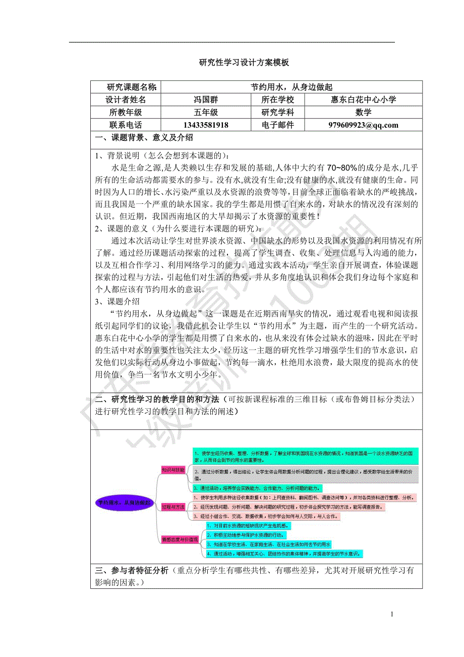 节约用水、从身边做起+冯国群.doc_第1页