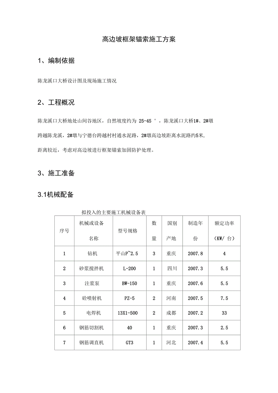 边坡锚杆框架梁专项施工设计方案_第4页