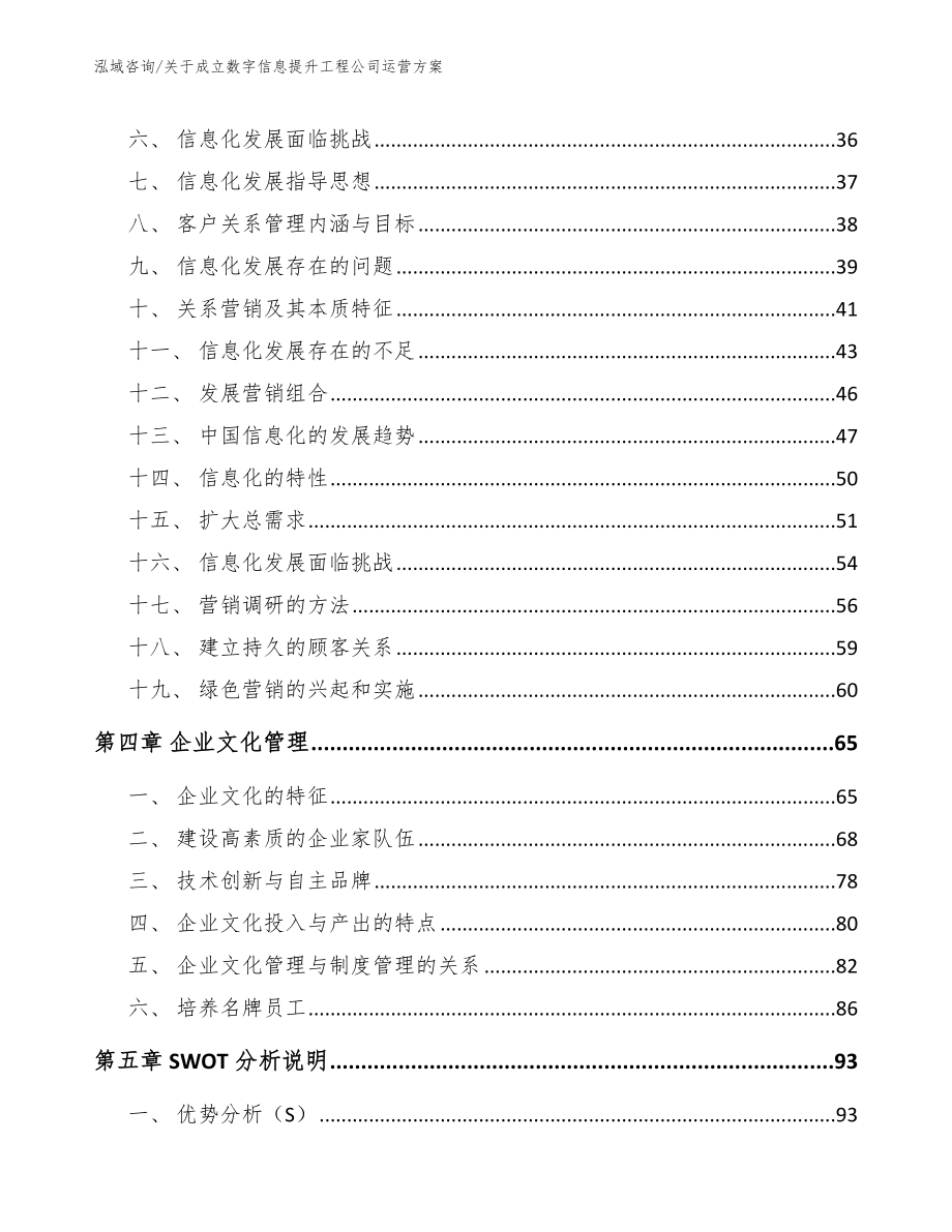 关于成立数字信息提升工程公司运营方案_模板范文_第4页