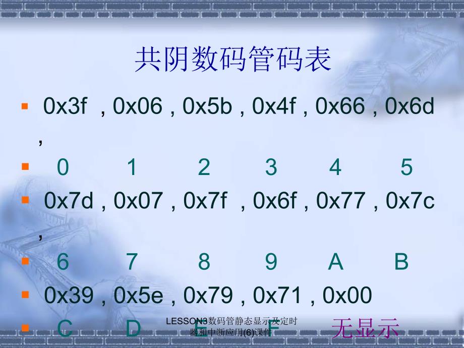 LESSON3数码管静态显示及定时器和中断应用6课件_第4页