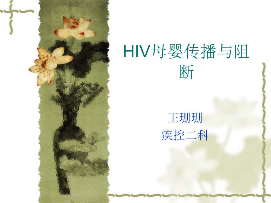 HIV母婴传播与阻断_第1页