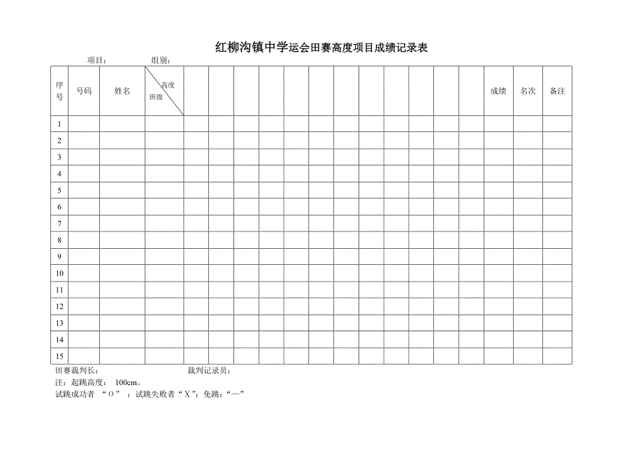 高度项目成绩表_第1页