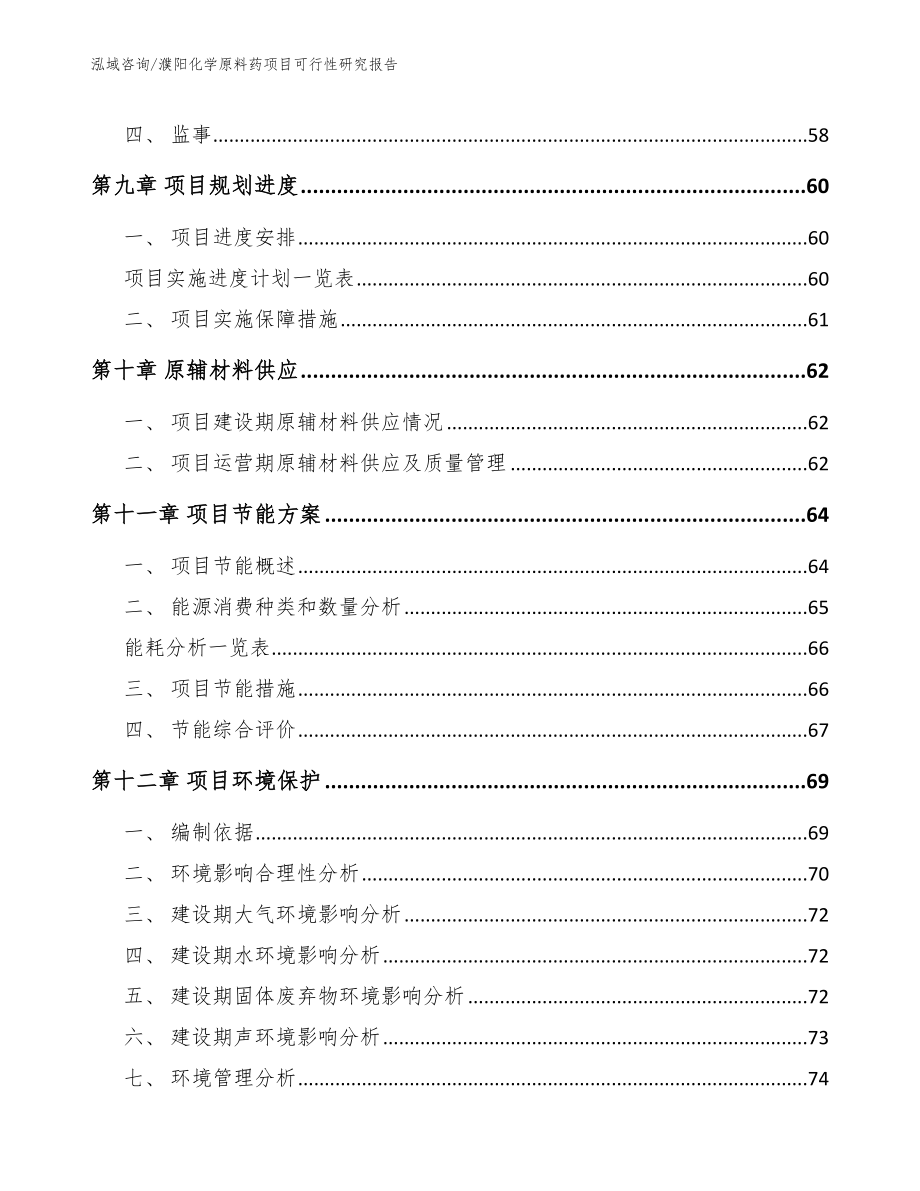 濮阳化学原料药项目可行性研究报告【范文参考】_第4页