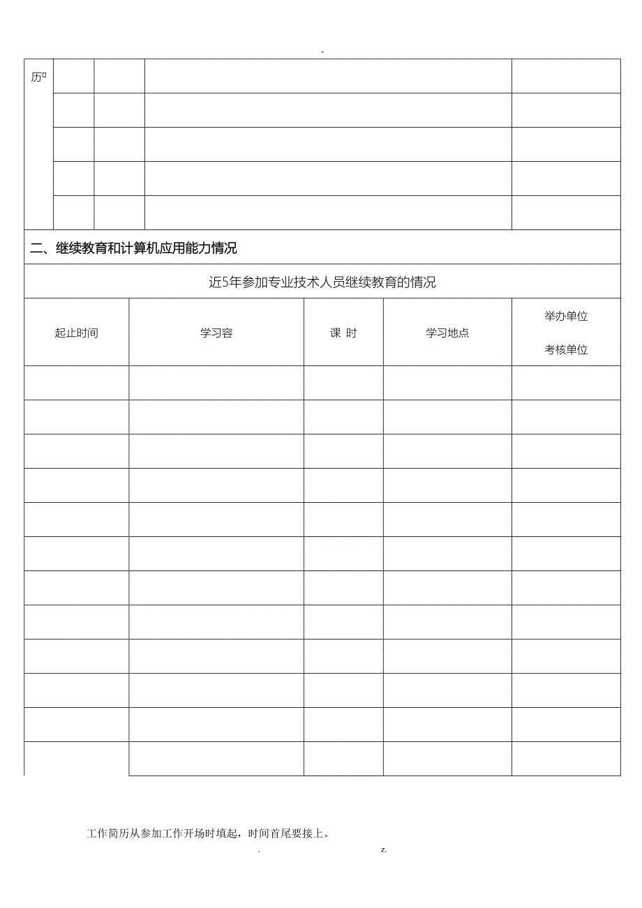 中小学教师职称申报高级教师申报表_第3页