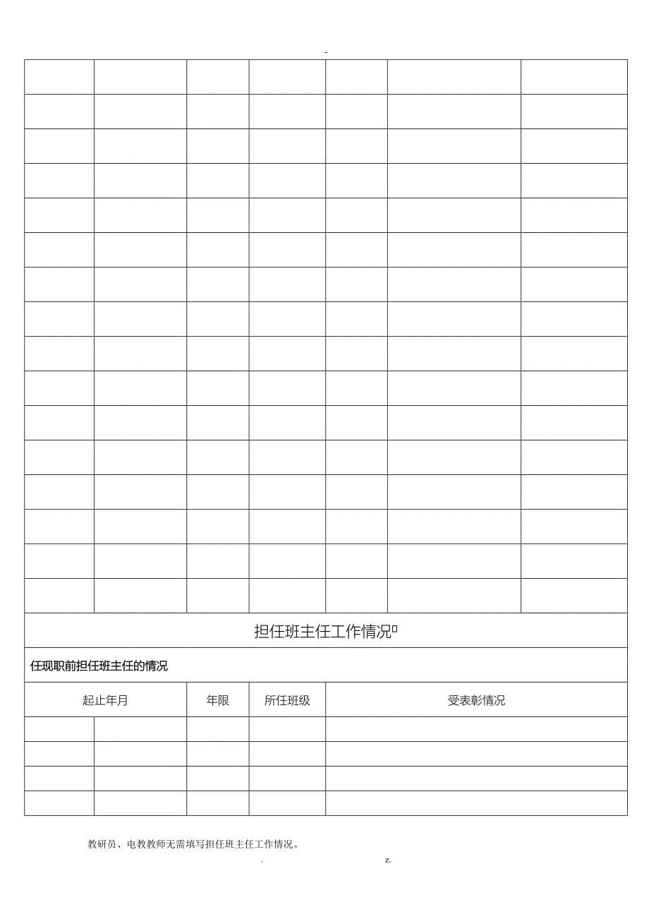 中小学教师职称申报高级教师申报表_第5页