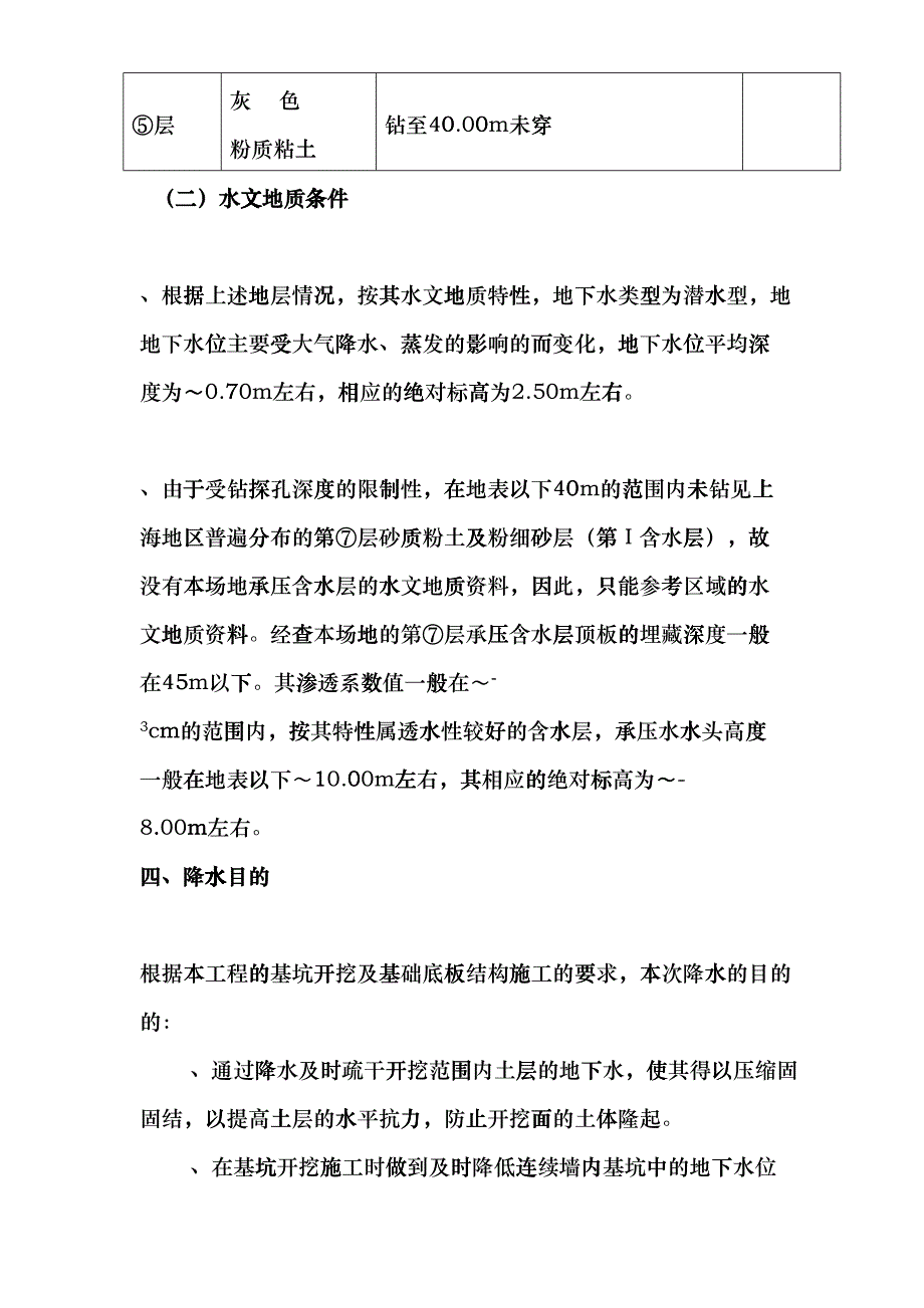 某汽车站降水工程施工组织设计方案(DOC17页)eyuz_第4页