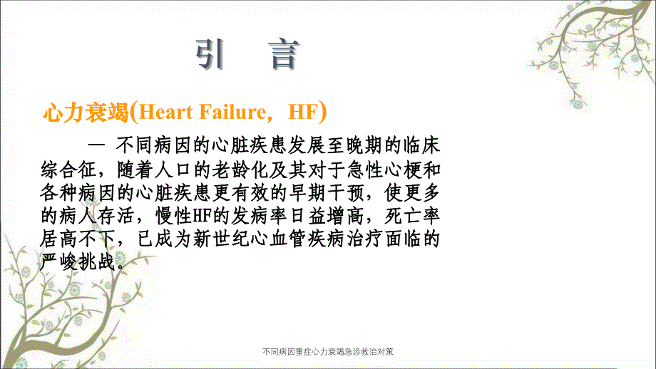 不同病因重症心力衰竭急诊救治对策课件_第2页