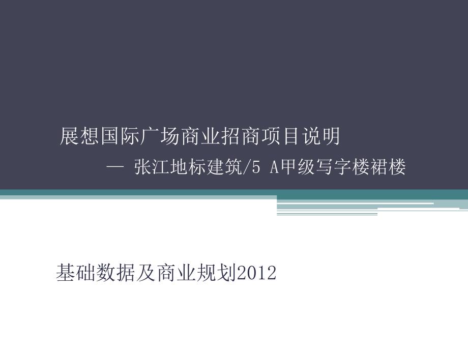 上海展想国际广场项目招商手册_第1页