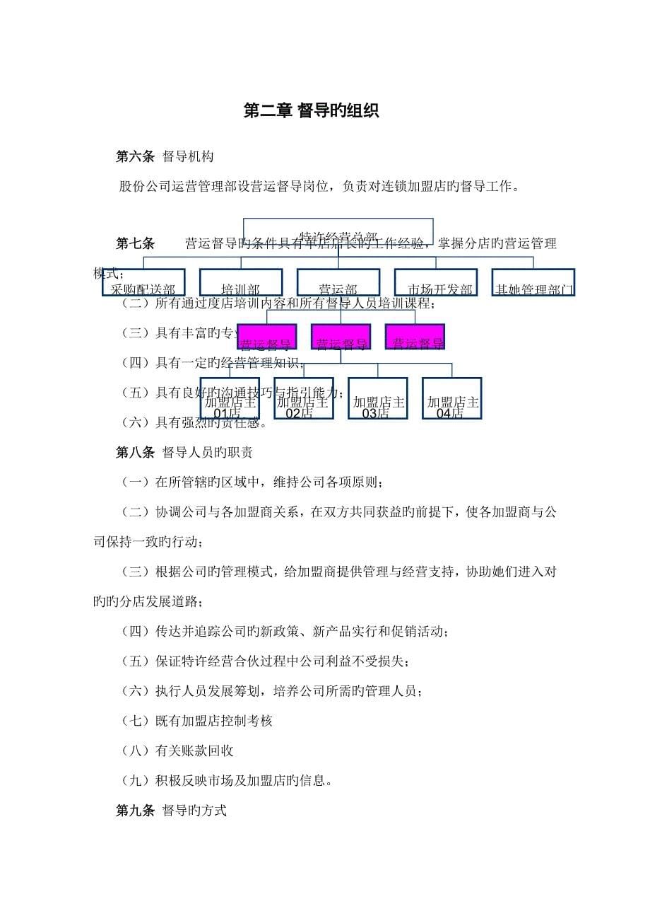 全聚德股份有限公司督导标准手册六_第5页