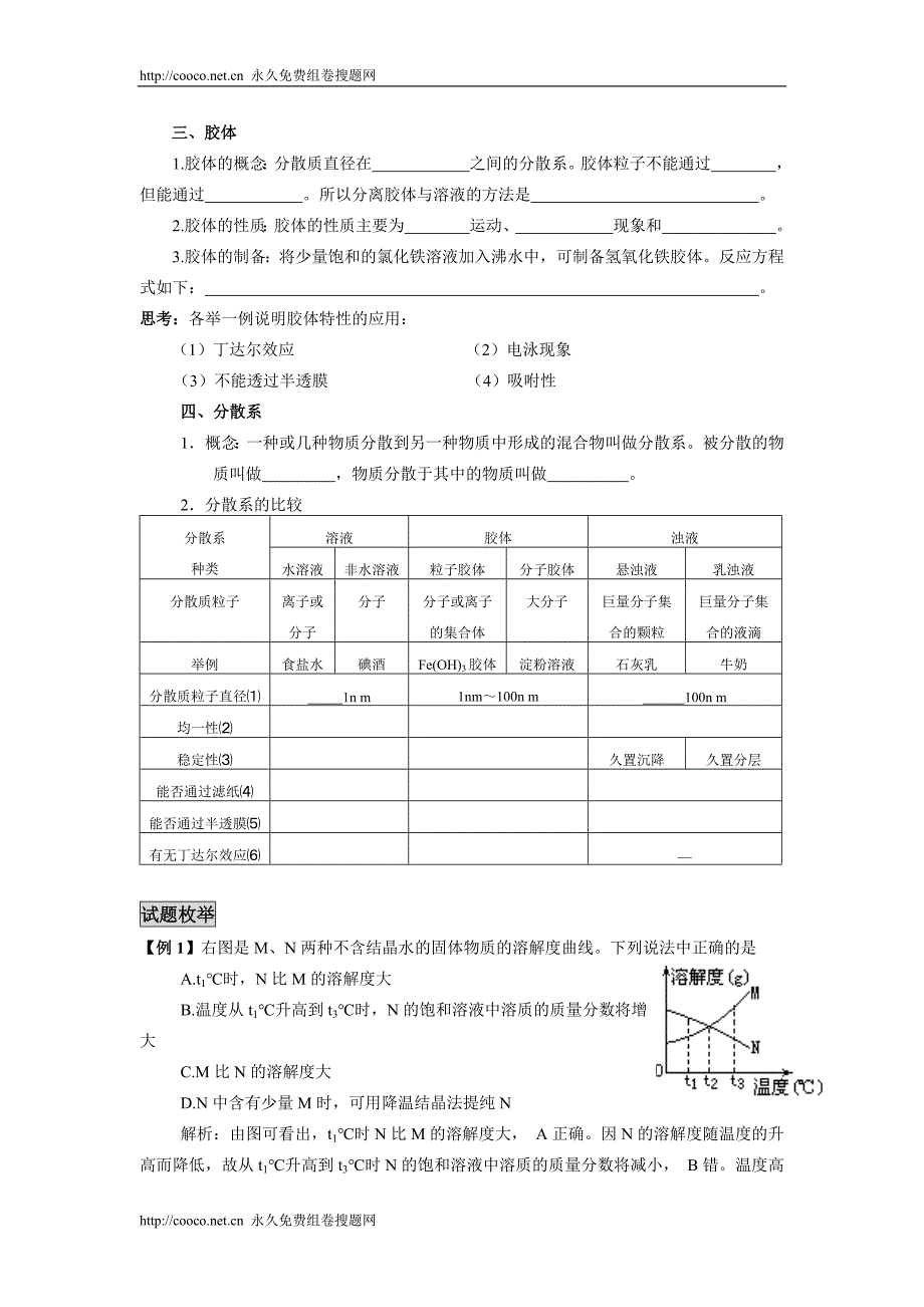 2010届高三化学一轮考点精讲精析（7）分散系doc--高中化学 .doc_第3页