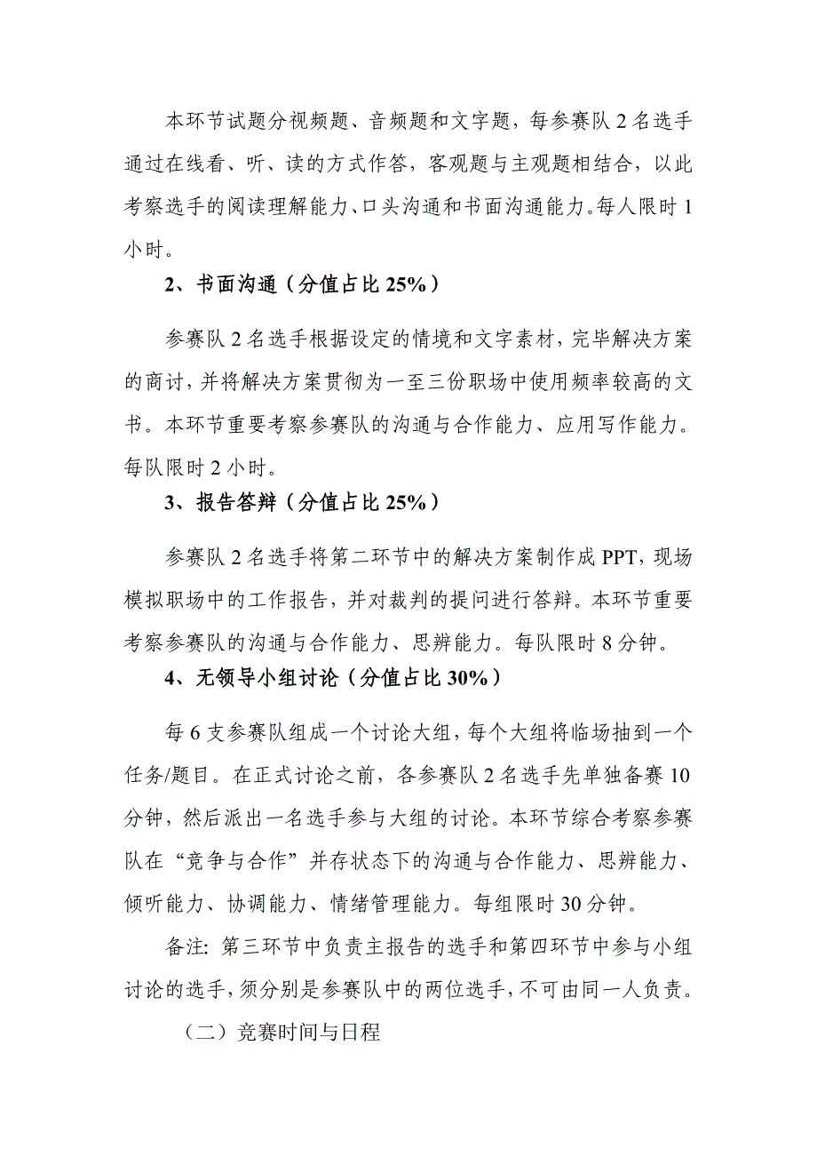 职场沟通技能竞赛规程_第2页