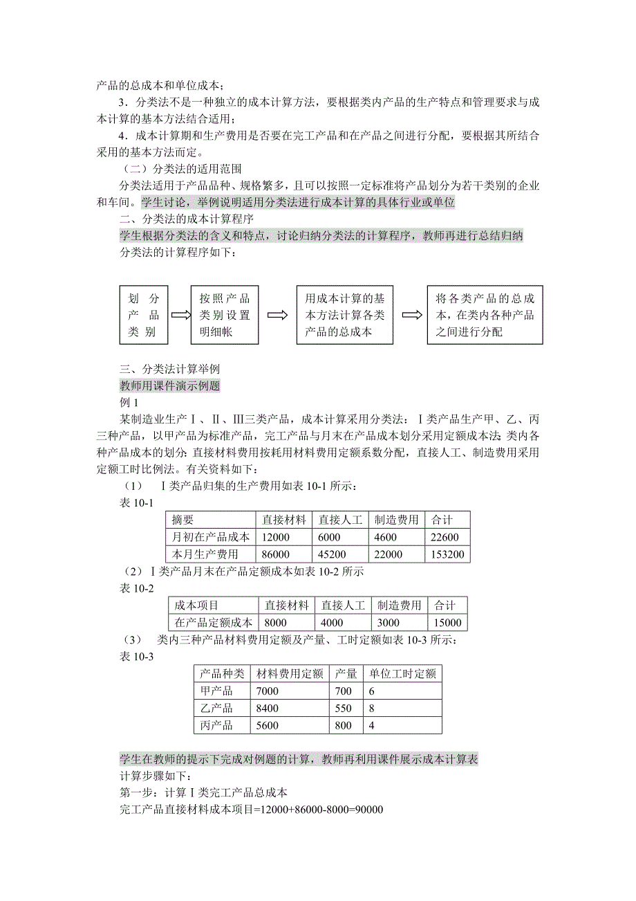 产品成本计算的其他方法——分类法_第2页