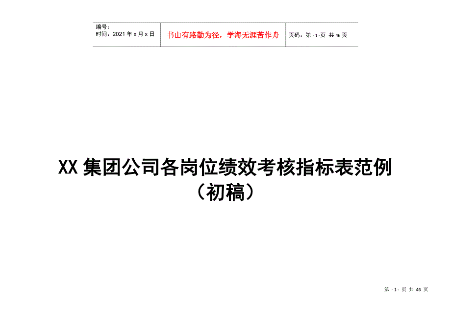 房地产公司各岗位绩效考核指标表5094393449_第1页