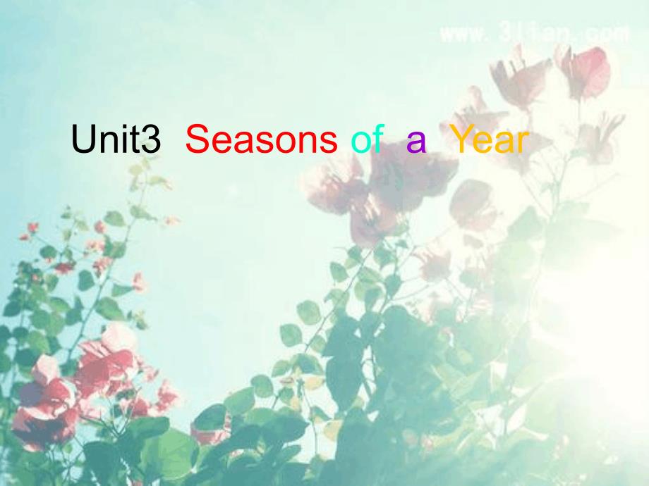 五年级下册英语课件Unit3Seasonsofayear重大版共14张_第1页