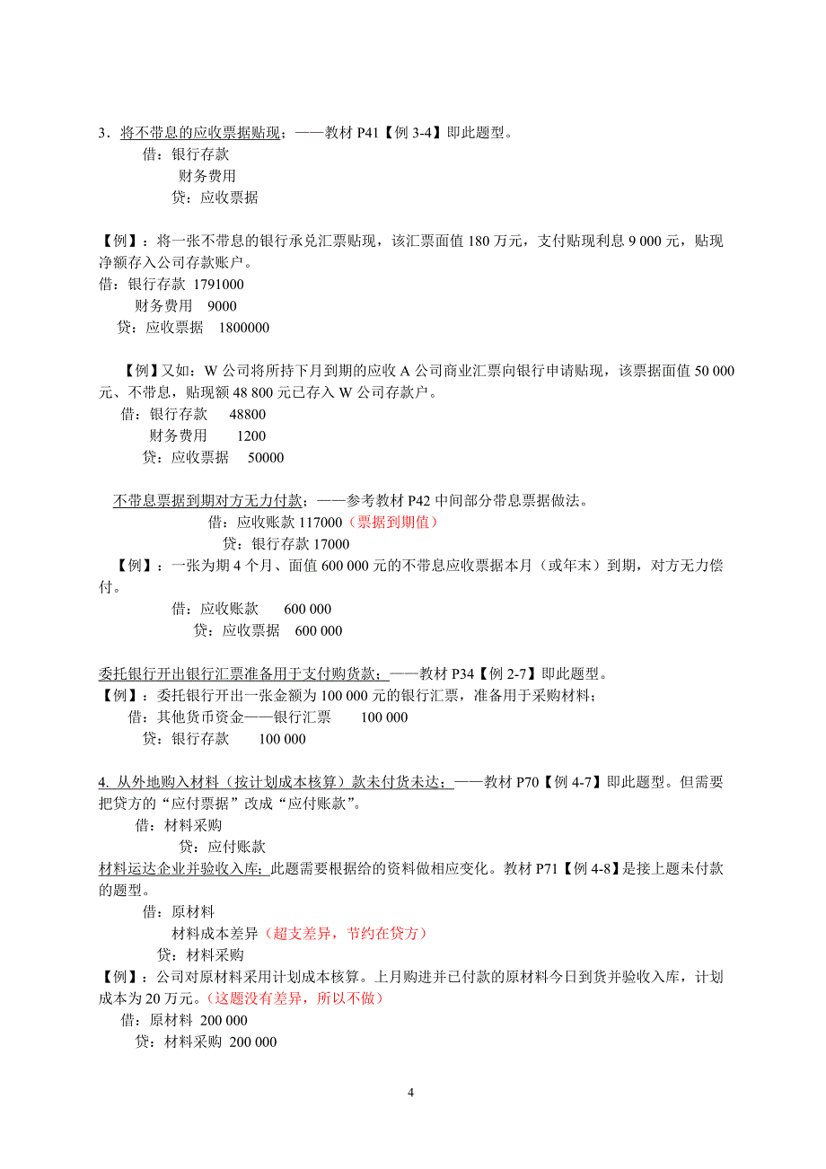 电大6月中级财务会计(一)期末考试小抄_第4页