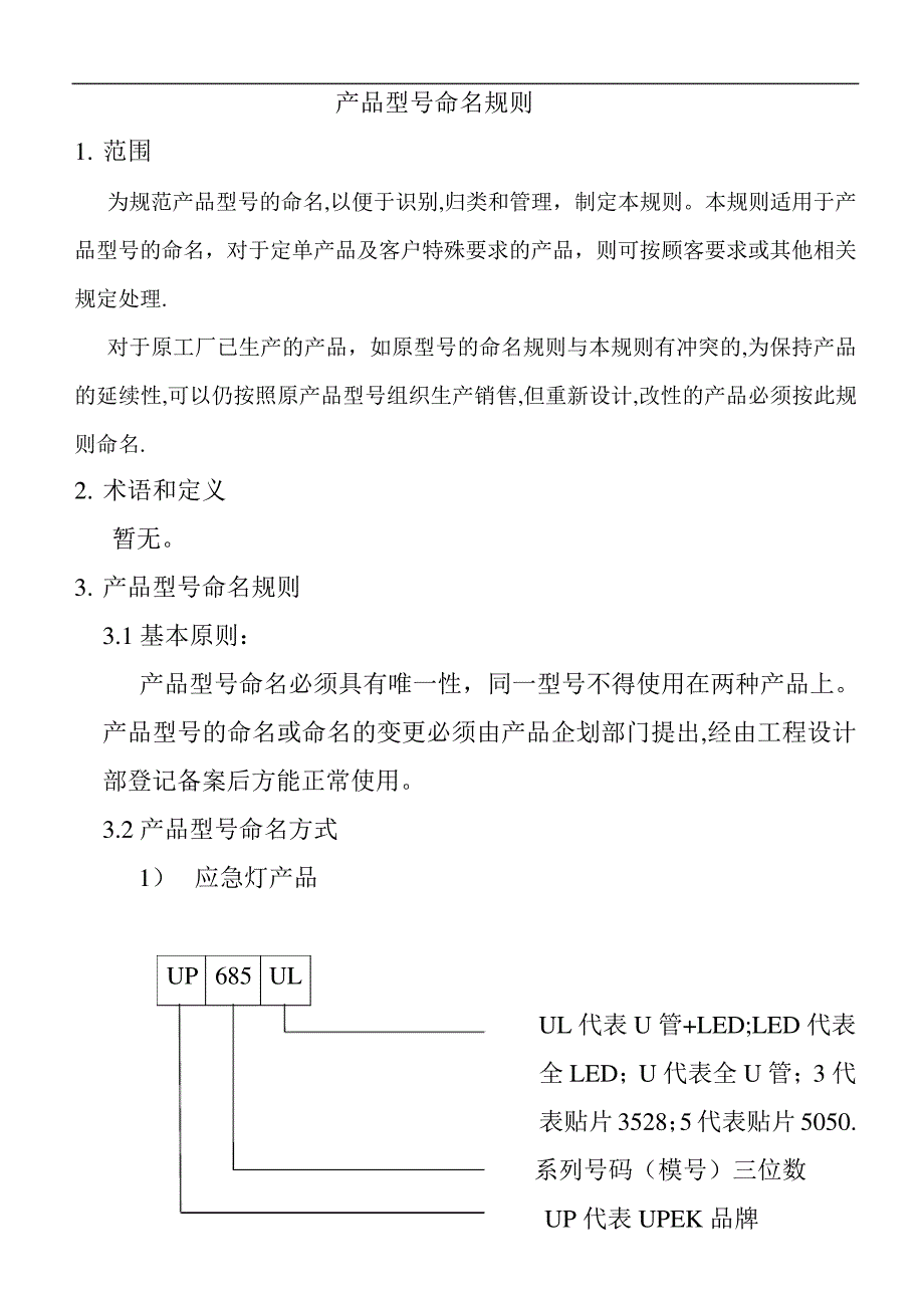 产品型号命名规则_第1页