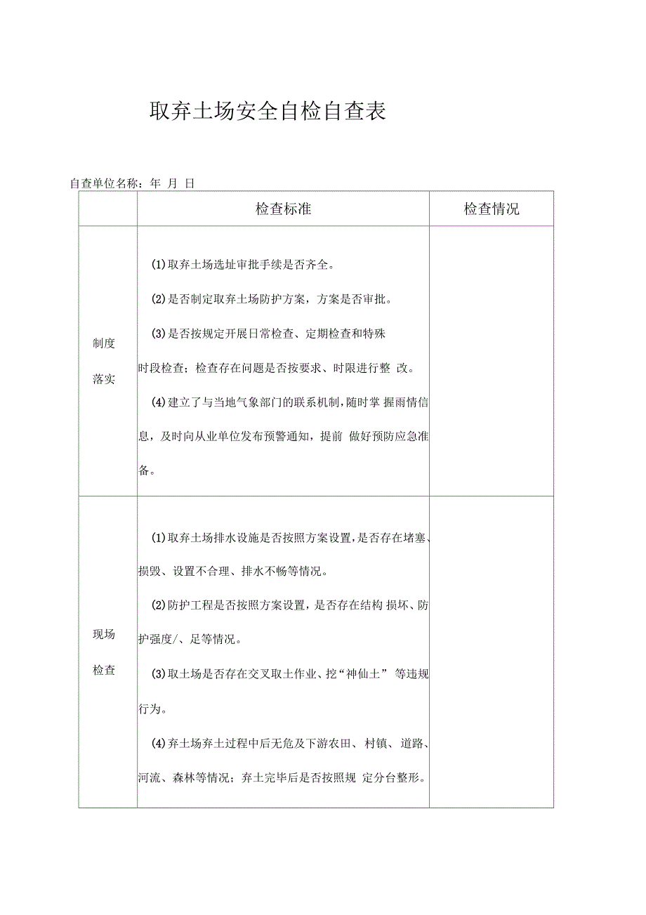 交通运输系统安全生产检查自查表_第4页