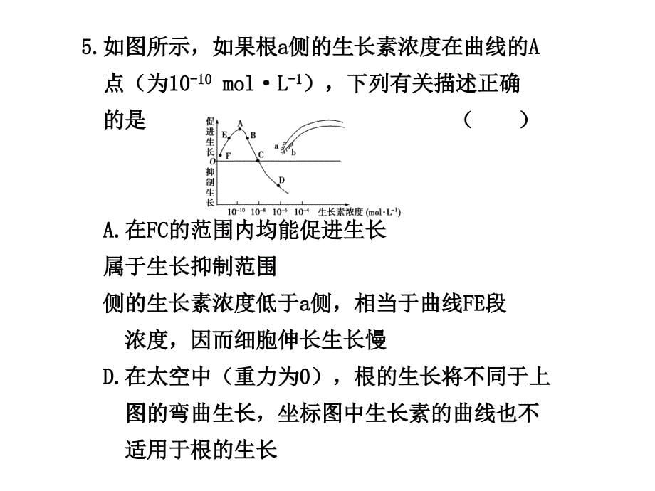 高三复习生物试题课件生长素的生理作用新人教_第5页