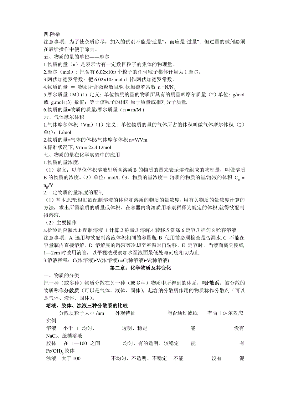 最新高一化学必修一知识点归纳总结_第2页