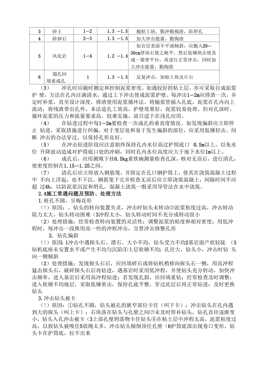 冲击成孔灌筑桩施工工艺5页_第2页