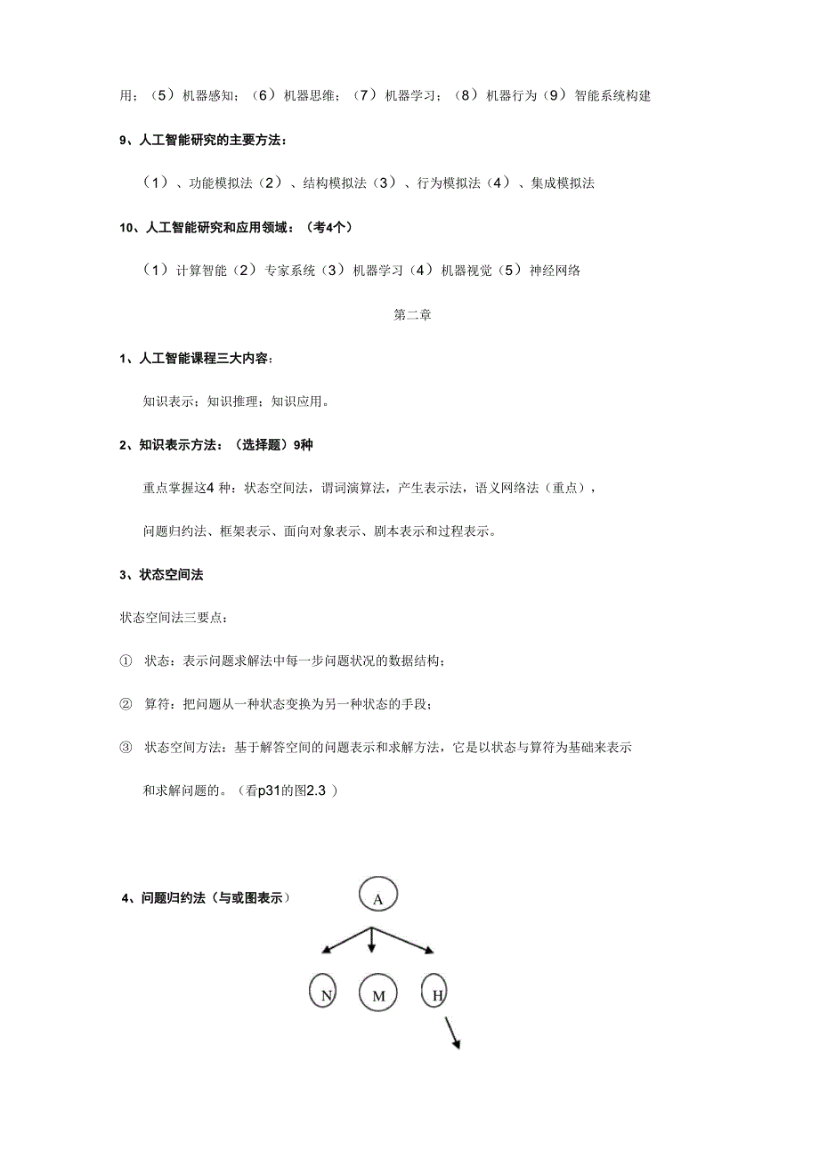 人工智能考试复习资料_第3页