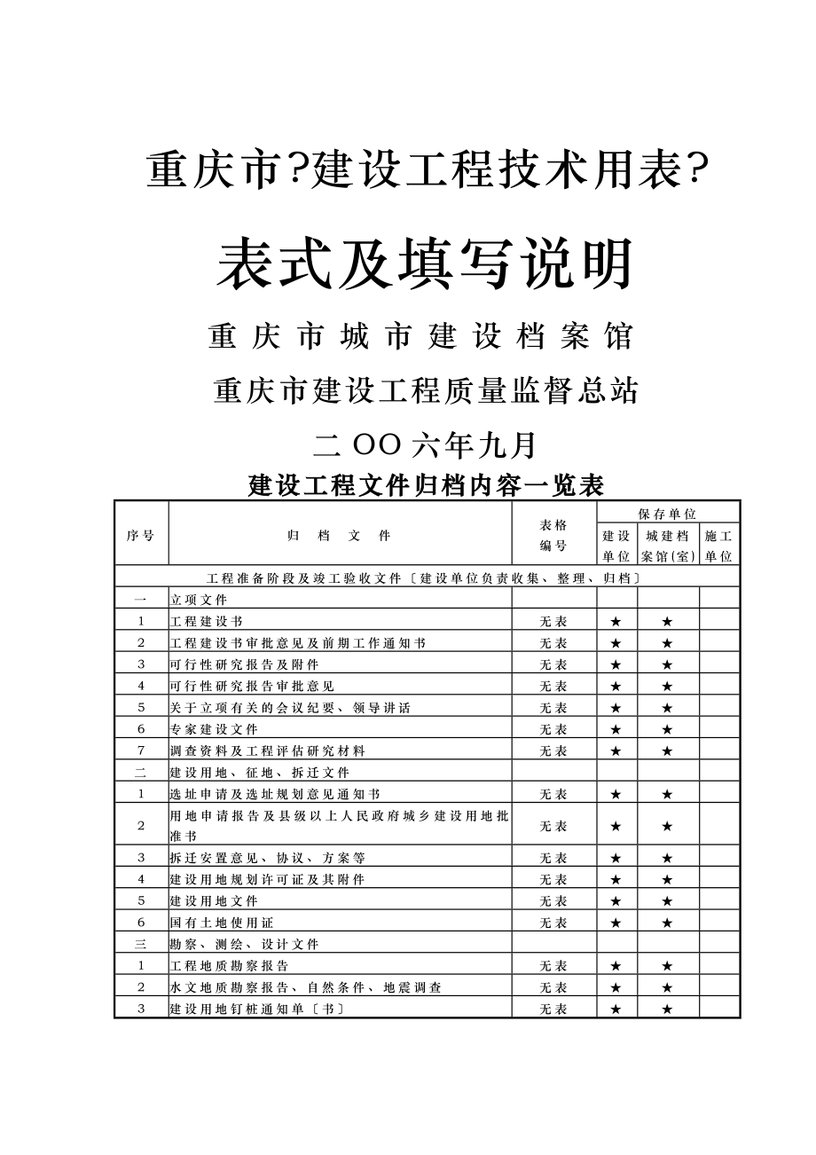 重庆市建筑工程用表全_第1页