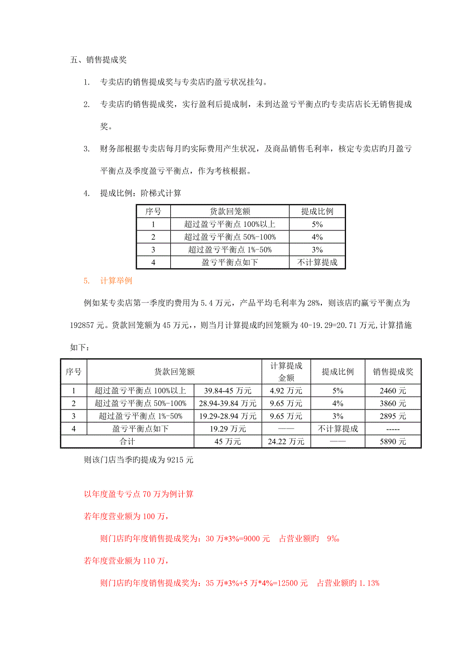 连锁专卖店提成制度_第3页