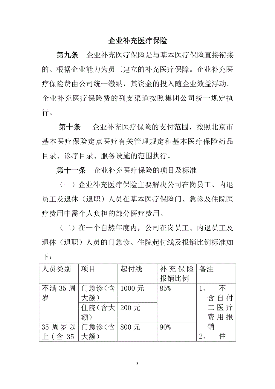 2007年北京公司补充医疗保险管理办法_第3页