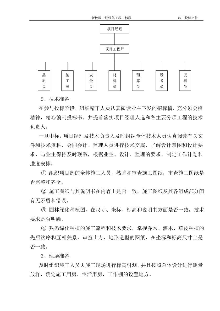 徐州市新校区一期绿化工程二标段施工组织设计_第5页