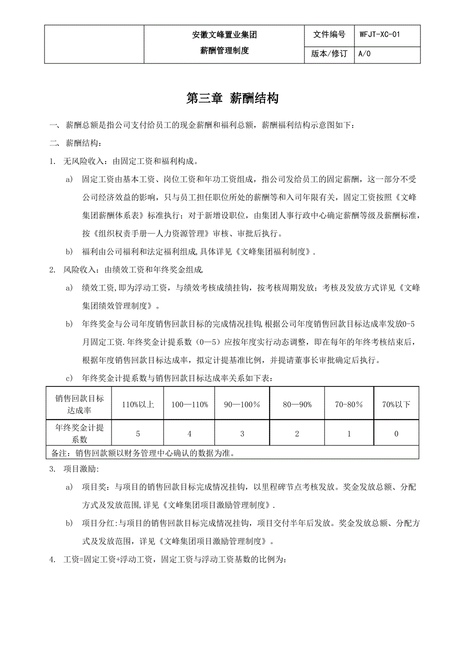 文峰集团薪酬管理制度_第4页