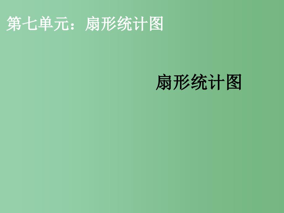 六年级数学上册 6 统计 扇形统计图课件 新人教版_第1页