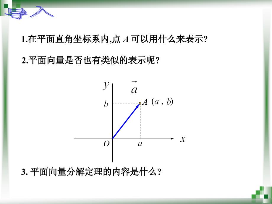 向量的直角坐标运算ppt课件_第2页