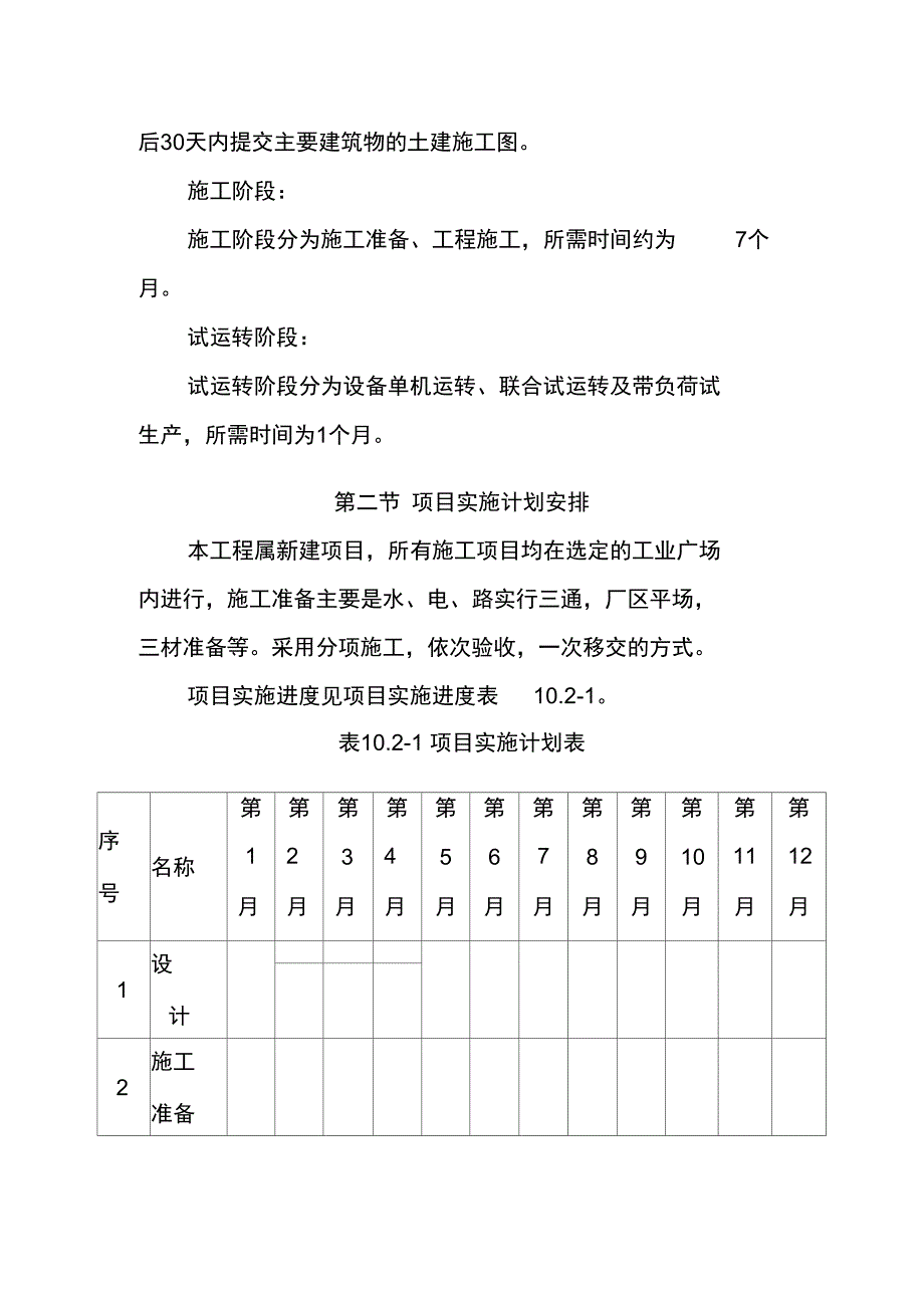 洁净煤加工项目项目实施计划方案_第2页