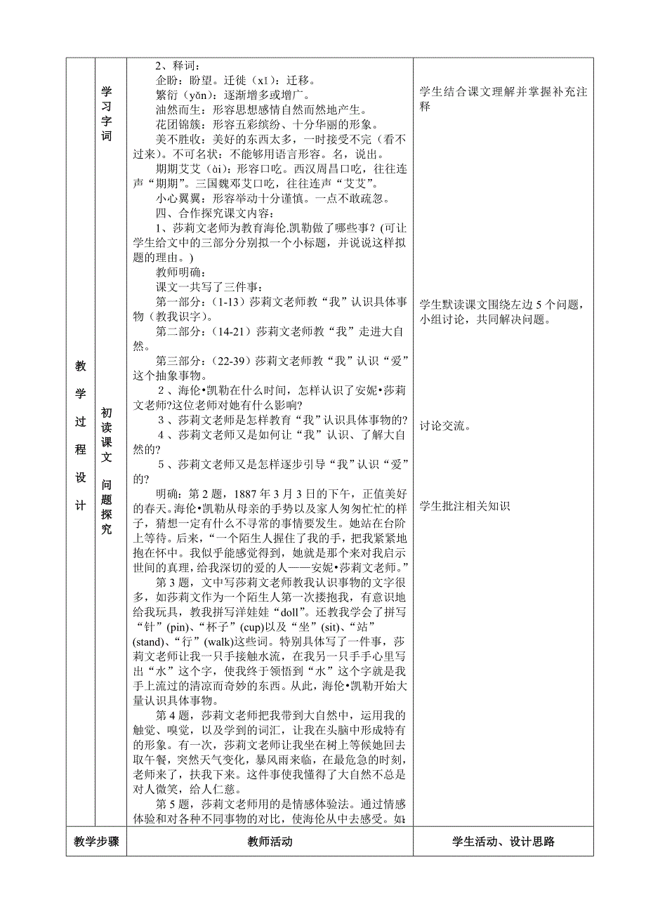 《再塑生命》表格式教案.doc_第2页