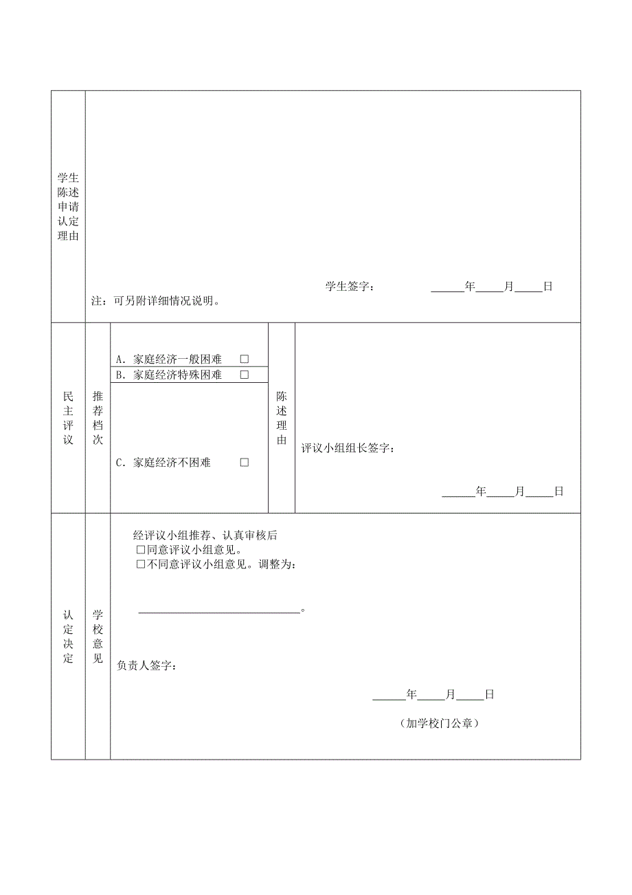 普通高中学生家庭情况评议表.doc_第3页