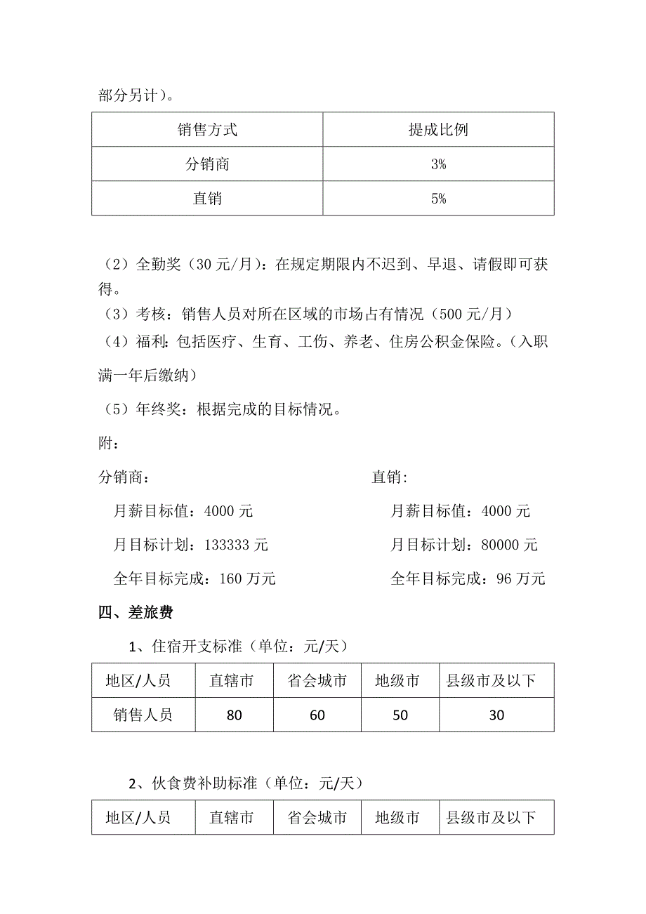 旅行爽茶叶公司销售人员薪酬草拟方案（天选打工人）.docx_第2页