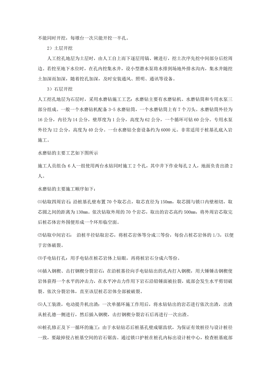 人工挖孔技术交底水磨钻_第2页