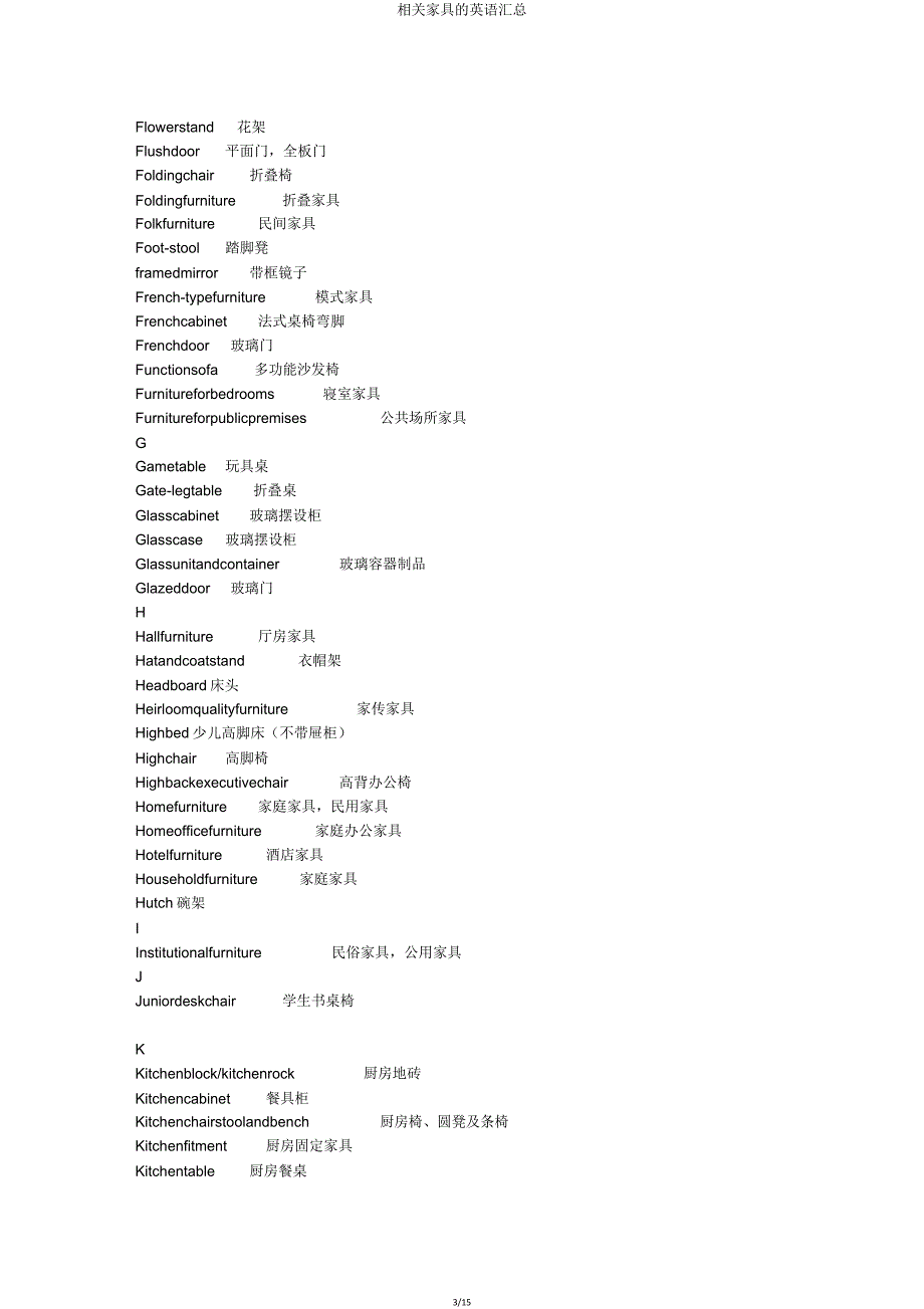 有关家具英语汇总.doc_第3页