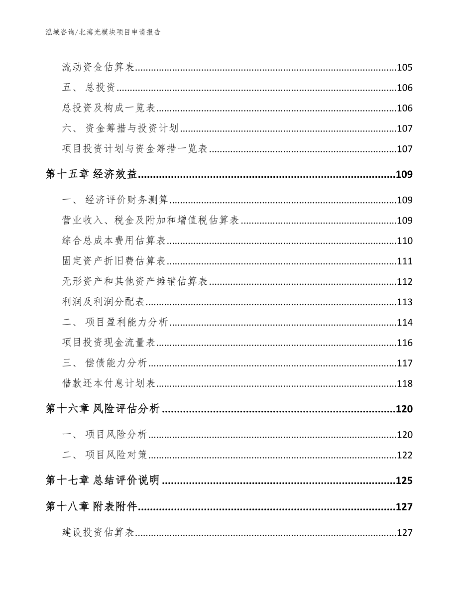 北海光模块项目申请报告【模板范文】_第5页