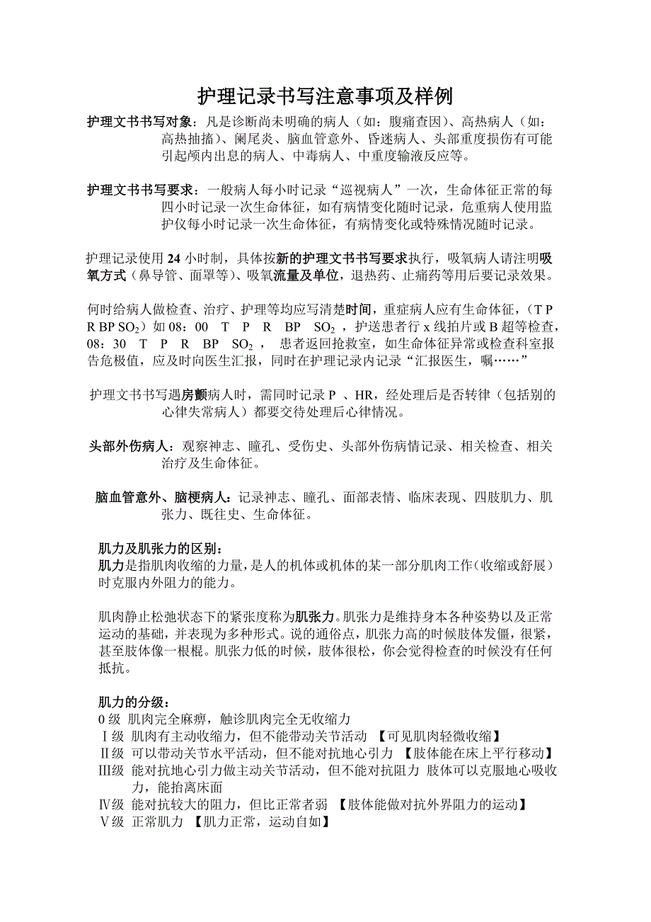 急诊科护理书写样例.doc_第1页