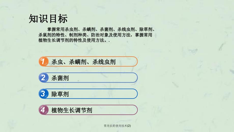 常用农药使用技术2课件_第2页