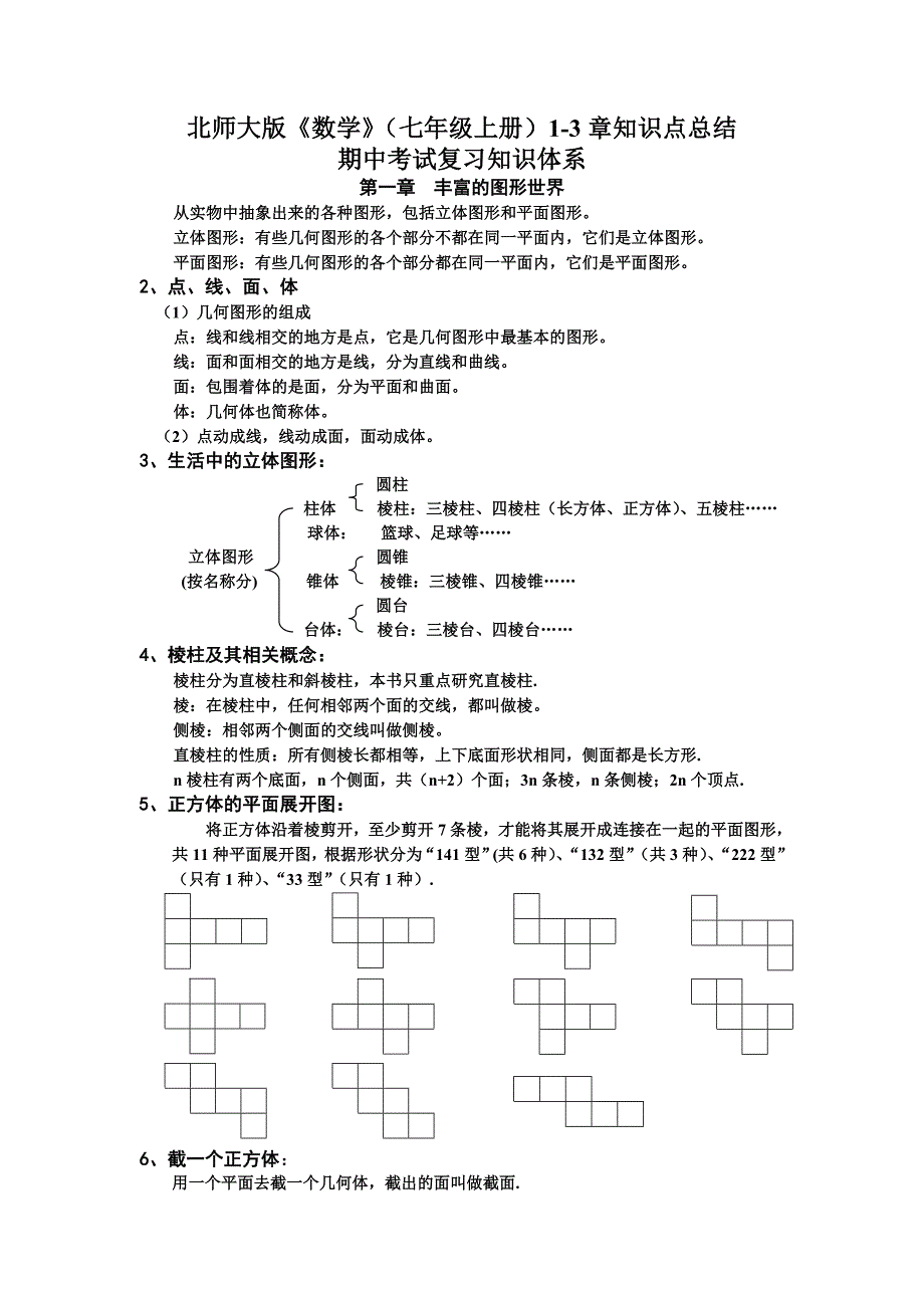 13章知识点总结清单_第1页